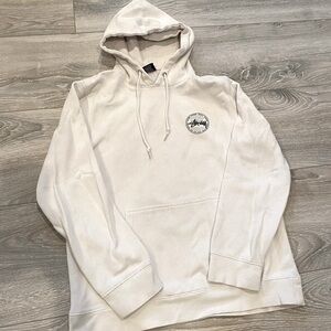 White stussy hoodie